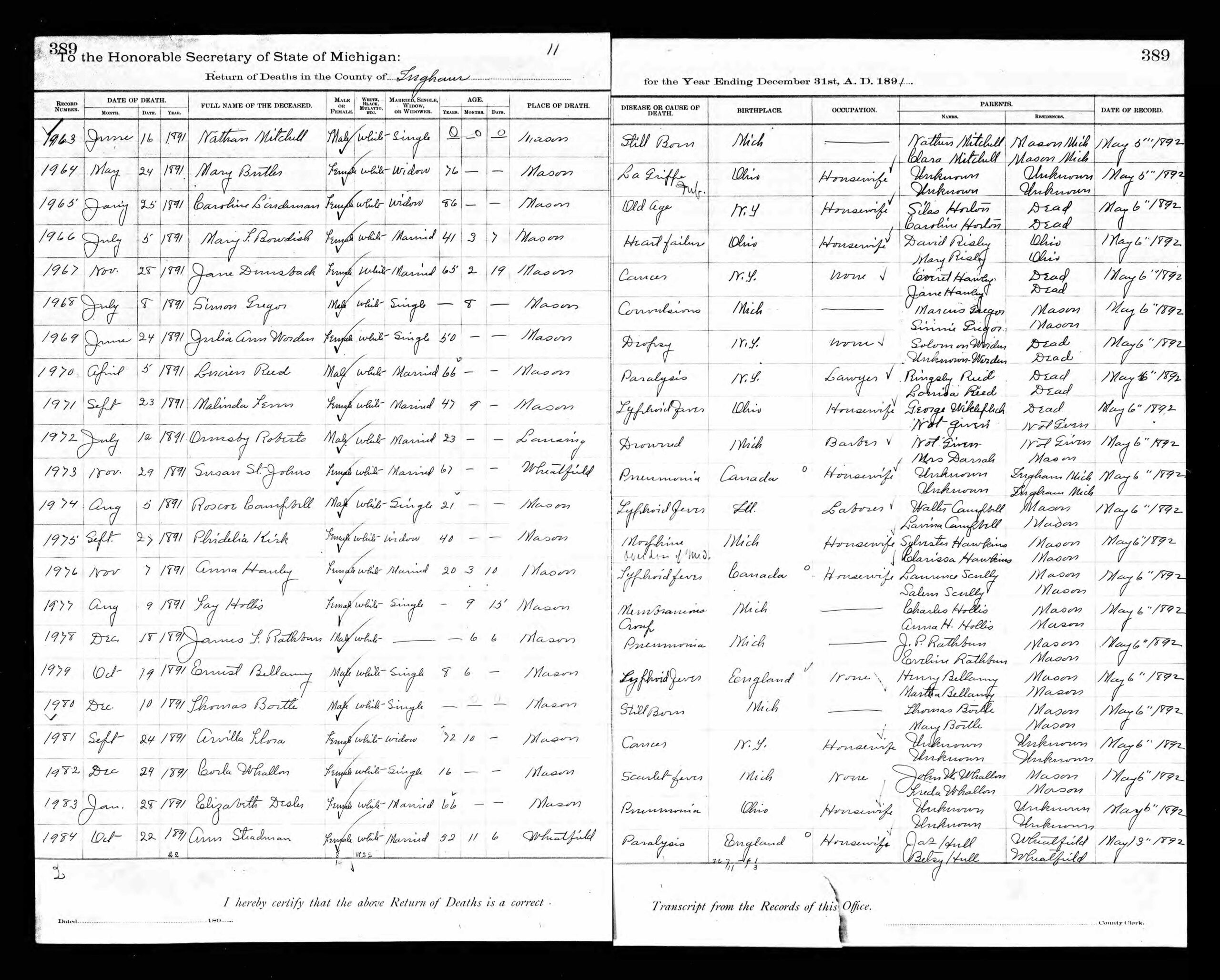 44471_355349-00366 Susan St. Johns Pierce's death record